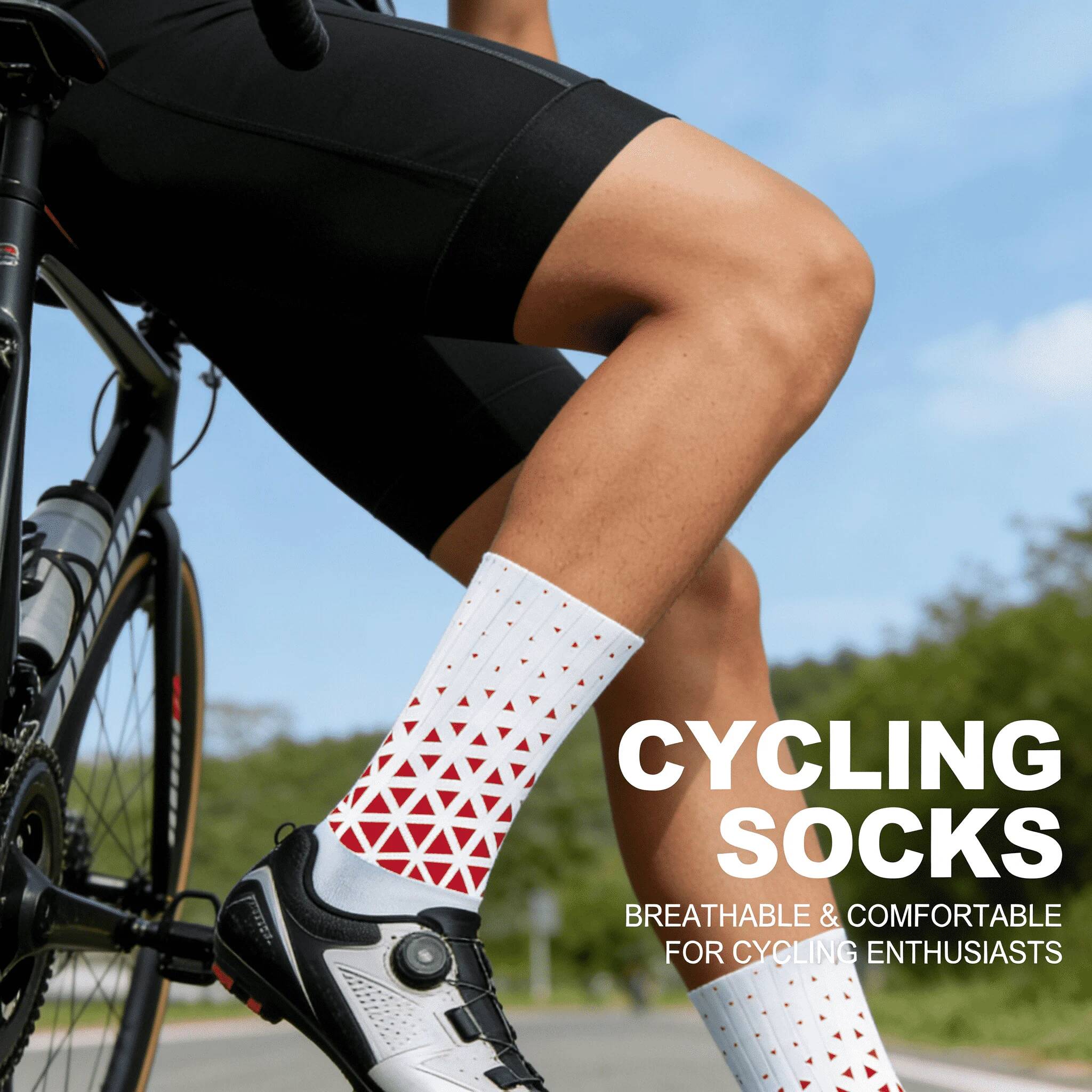 Cycling High Gear - 2026 프로페셔널 미끄럼 방지 사이클링 양말