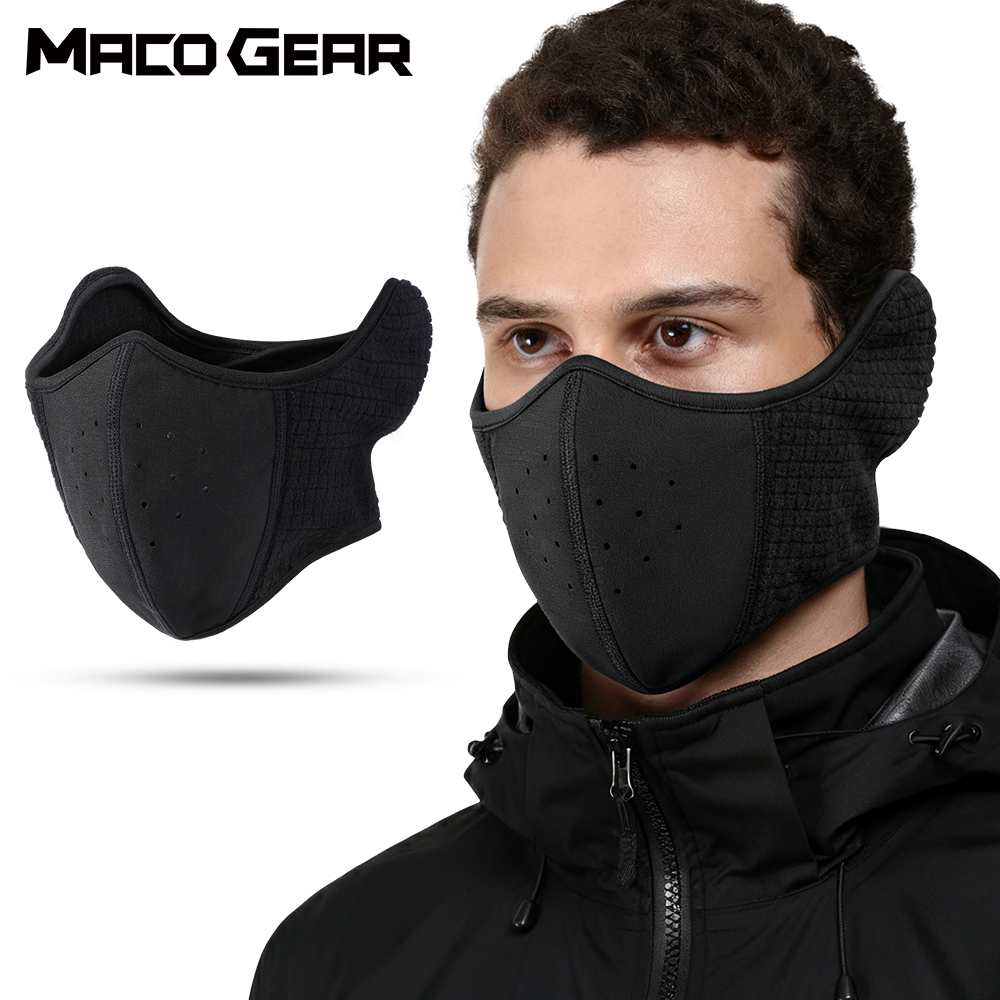 Cycling Gear Weather - 방풍 오토바이 발라클라바 따뜻한 하프 페이스