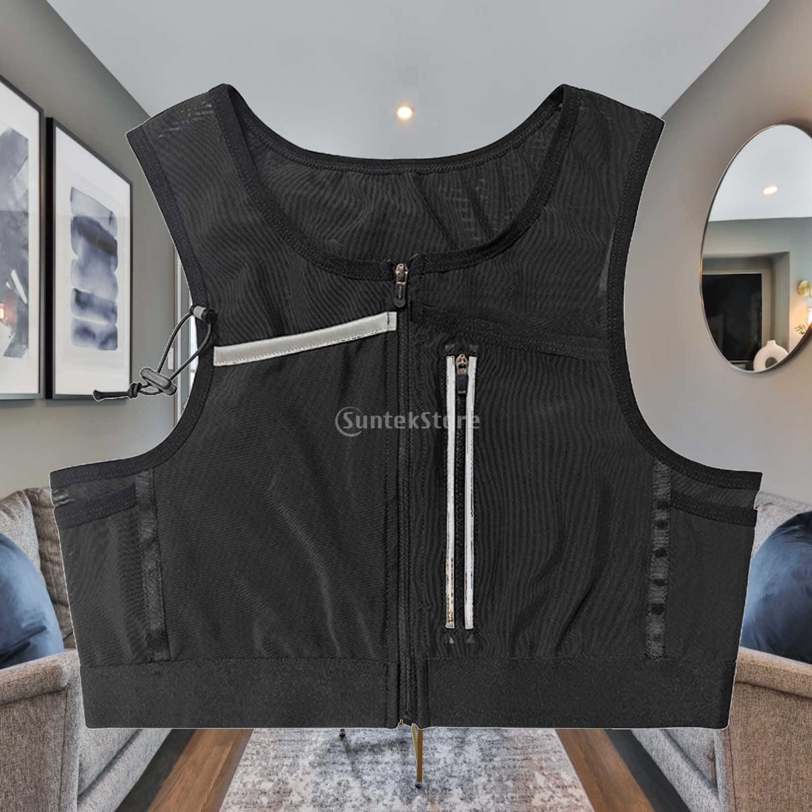 Reflective Cycling Vest - 러닝 조끼 가방 가슴 팩 사이클링