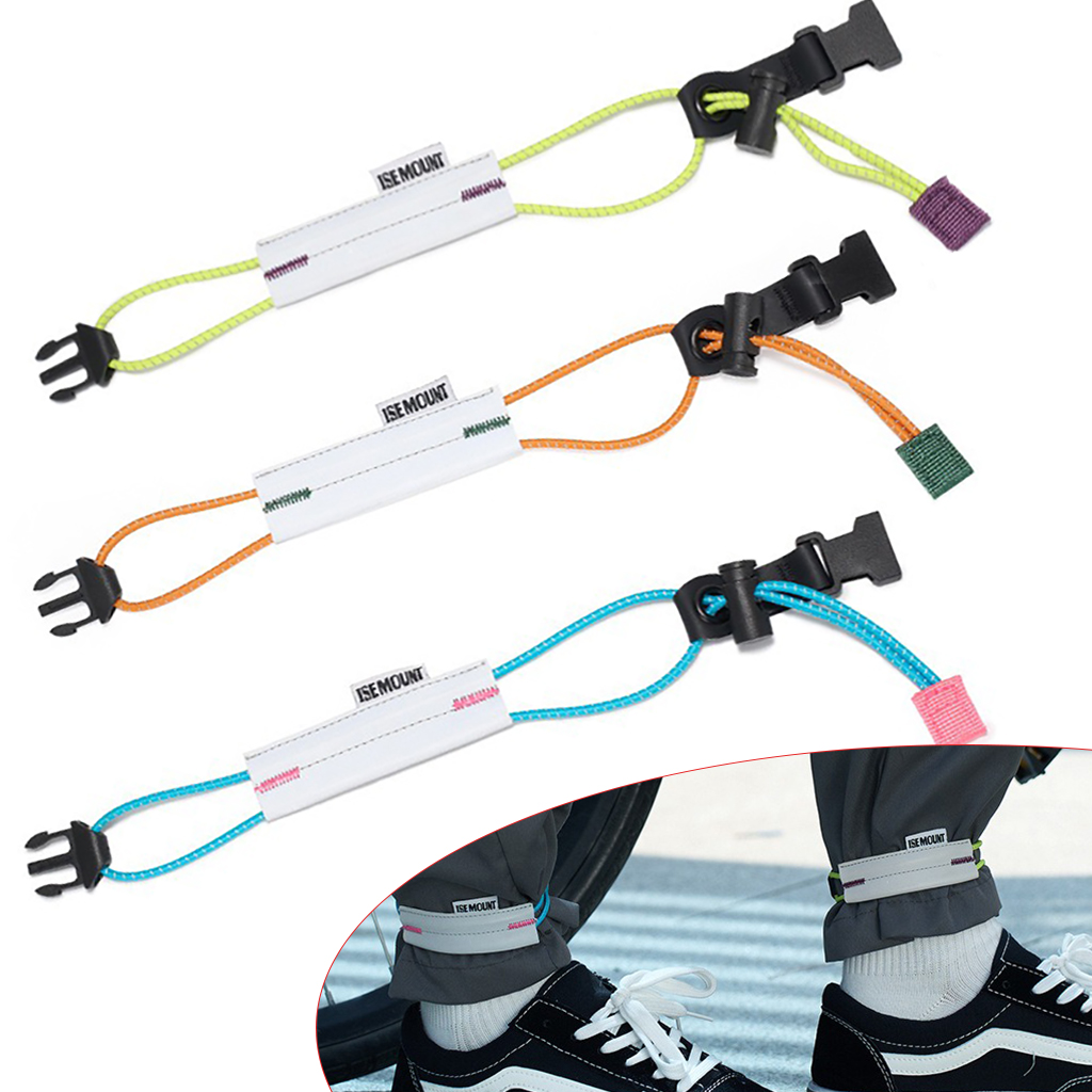 Cycling Gear - 반사 사이클링 바지 스트랩 조절 가능한