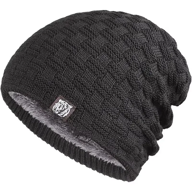 Cycling Gear Weather - 남성용 플러시 안감 비니 겨울 모자