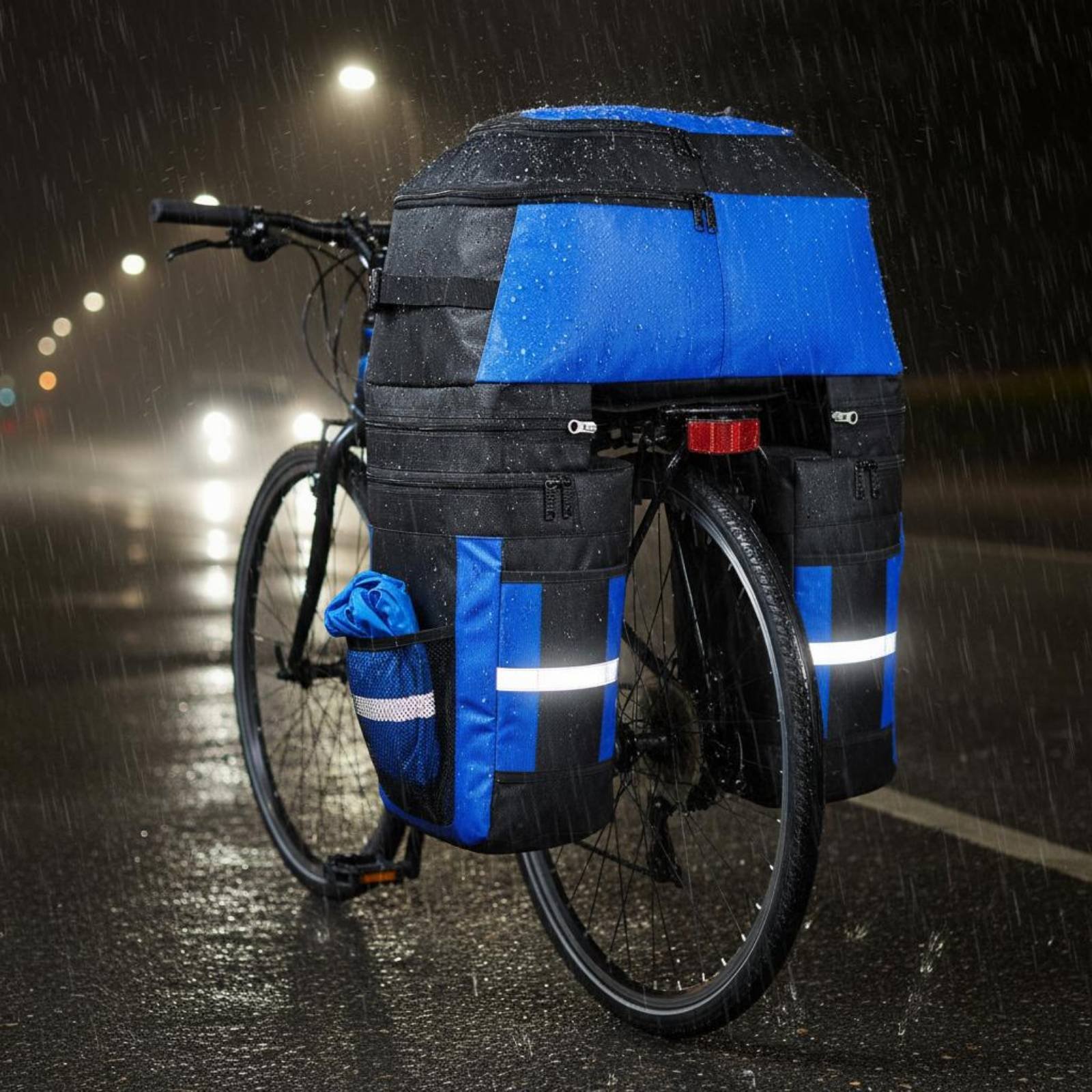 Cycling Gear Weather - 리어 랙 패니어 가방 레인 커버