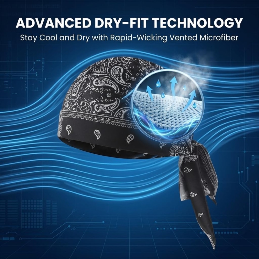1-5pcs 냉각 스컬 캡 헬멧 라이너 통기성 땀 흡수 - Cycling Gear And Accessories 리뷰 및 가격