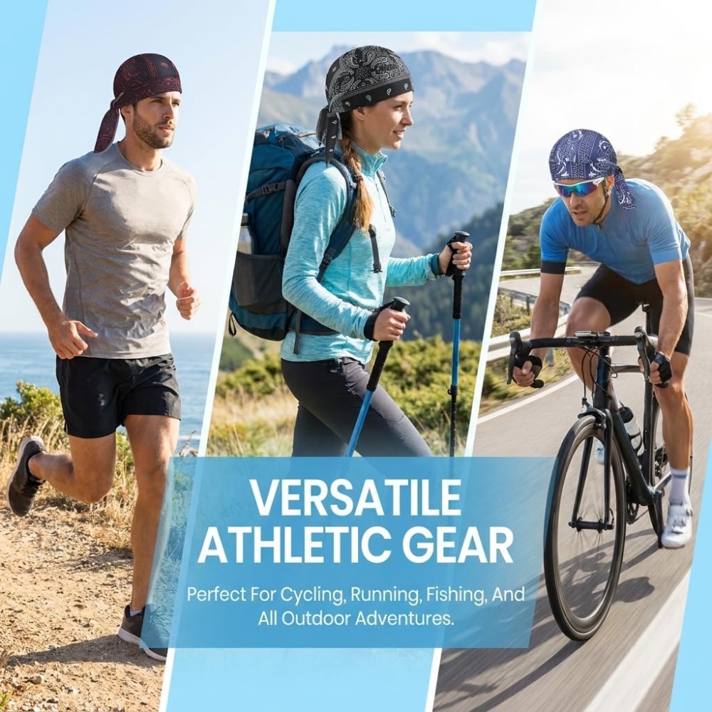 1-5pcs 냉각 스컬 캡 헬멧 라이너 통기성 땀 흡수 - Cycling Gear And Accessories 리뷰 및 가격