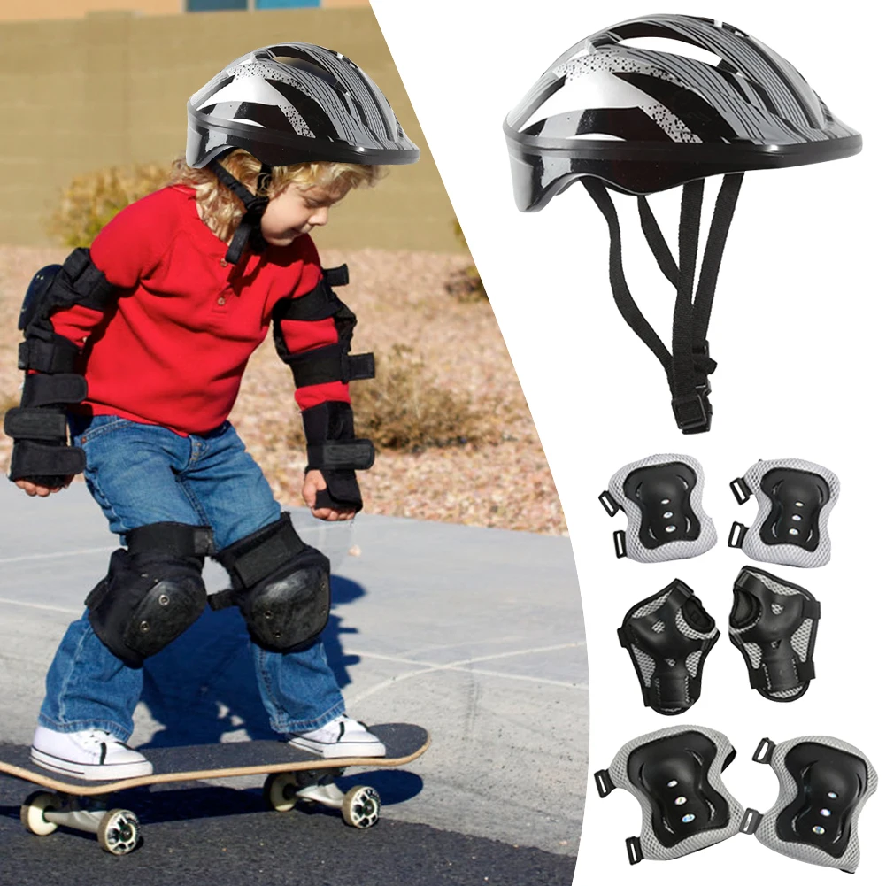 7Pcs 자전거 스포츠 보호 장비 세트 조정 가능한 어 - Cycling Safety Gear For Kids 리뷰 및 가격