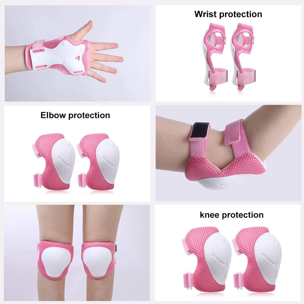 6 개/대 어린이를위한 보호 장비 세트 어린이 무릎 패 - Cycling Safety Gear For Kids 리뷰 및 가격