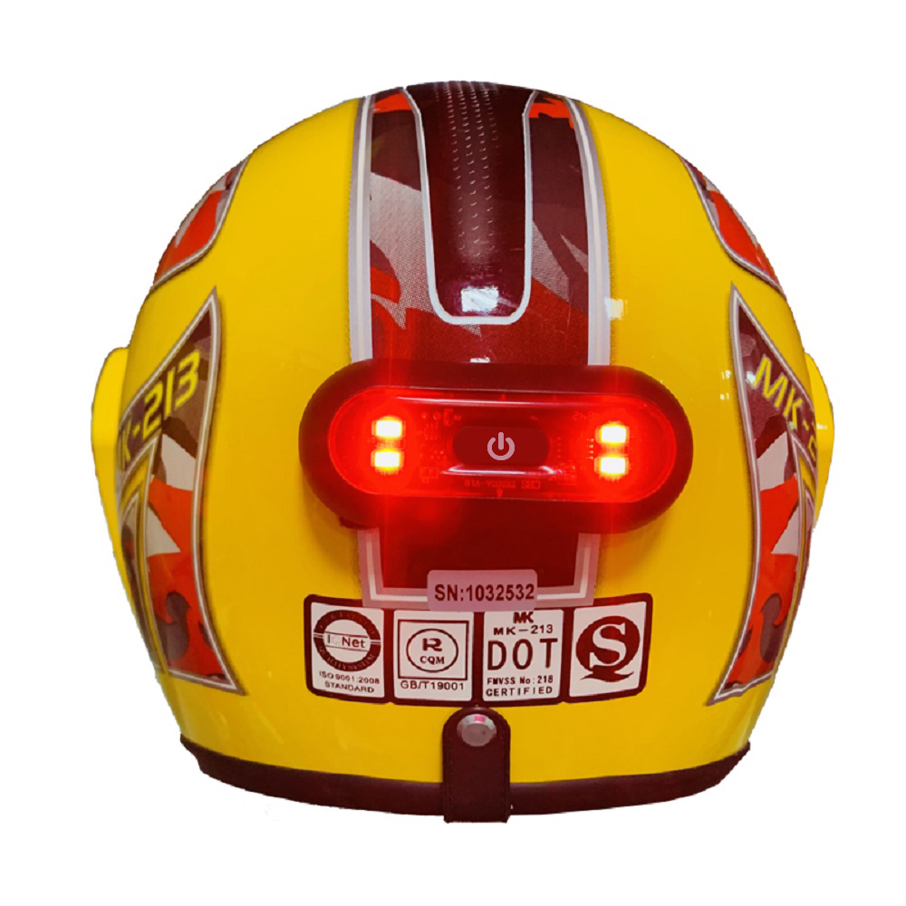 4 램프 구슬 자전거 헬멧 Led 라이트 충전식 안전  - Cycling Gear And Accessories 리뷰 및 가격
