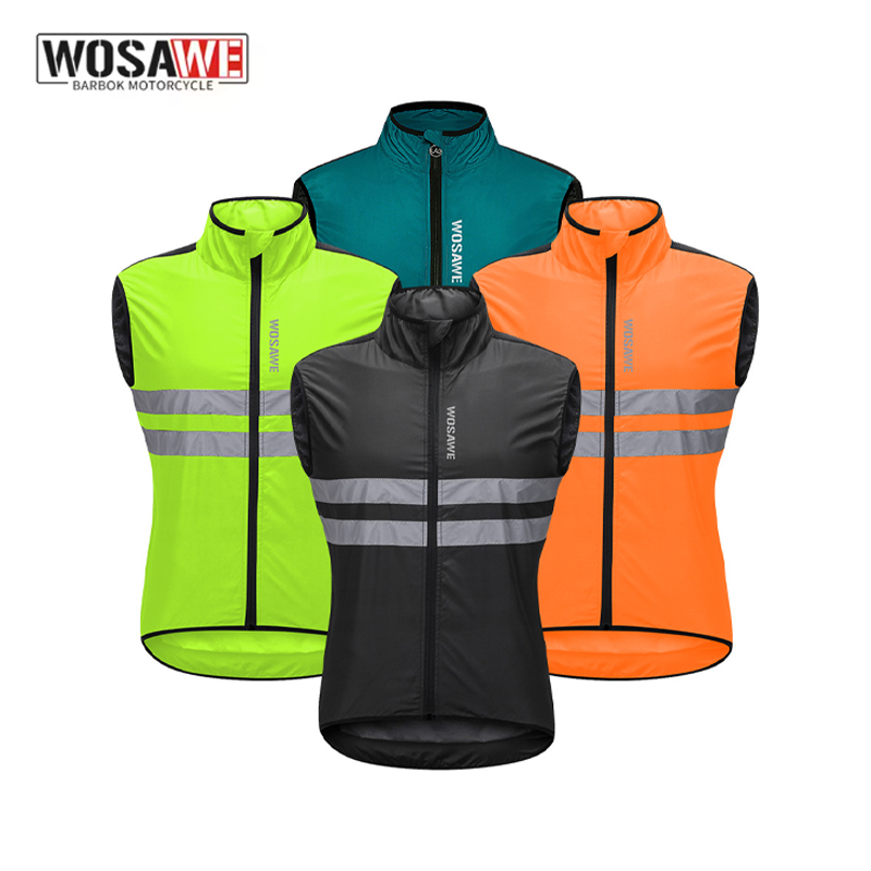 WOSAWE 남성용 사이클링 윈드브레이커 조끼 경량 휴 - Reflective Cycling Vest 리뷰 및 가격