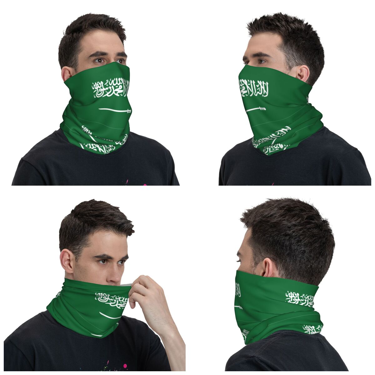 사우디 아라비아 국기 반다나 넥 커버 프린트 발라클라버 - Cycling Headwear 리뷰 및 가격