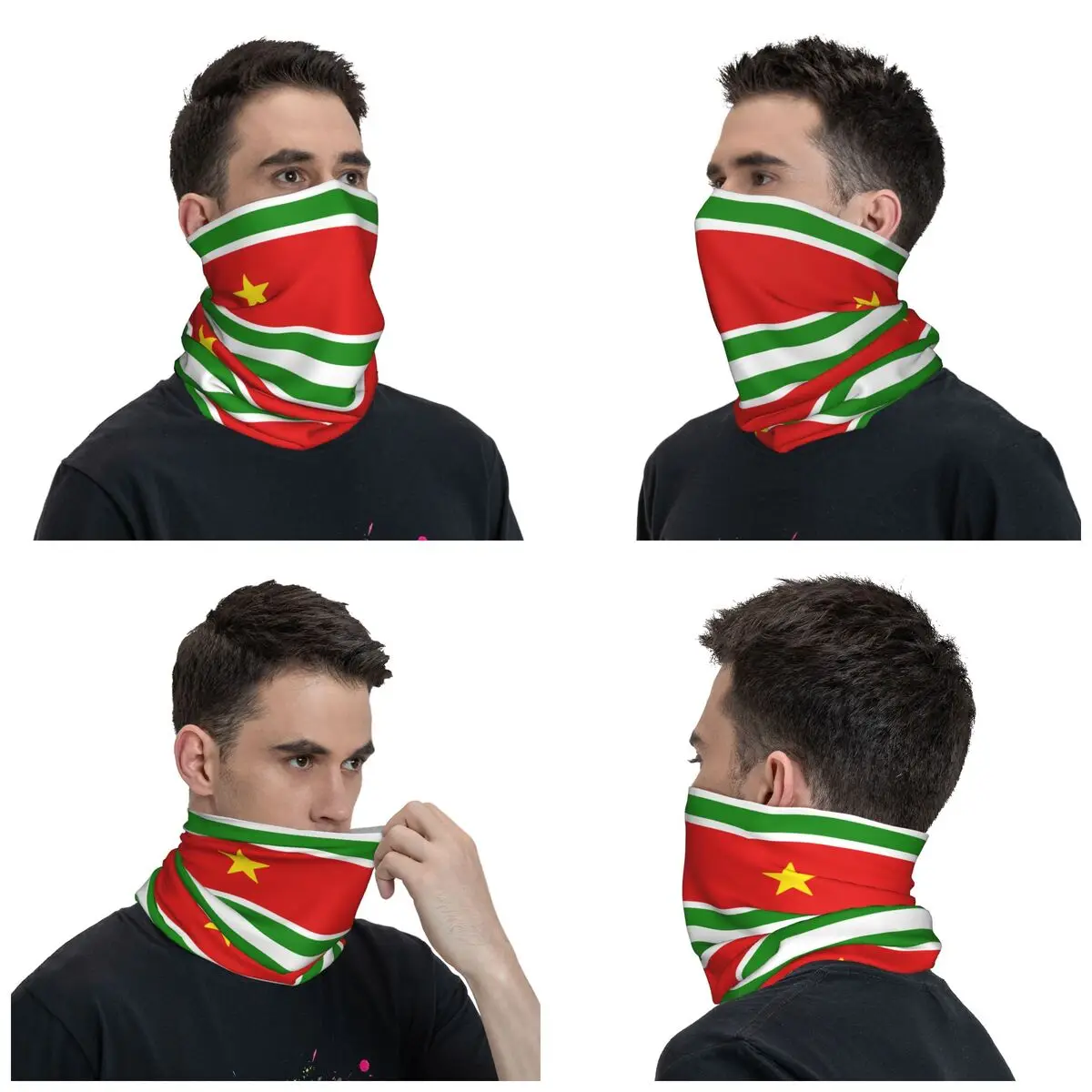 뉴 프랑스 과들루프 섬 국기 반다나 넥 게이터 프린트  - Cycling Headwear 리뷰 및 가격