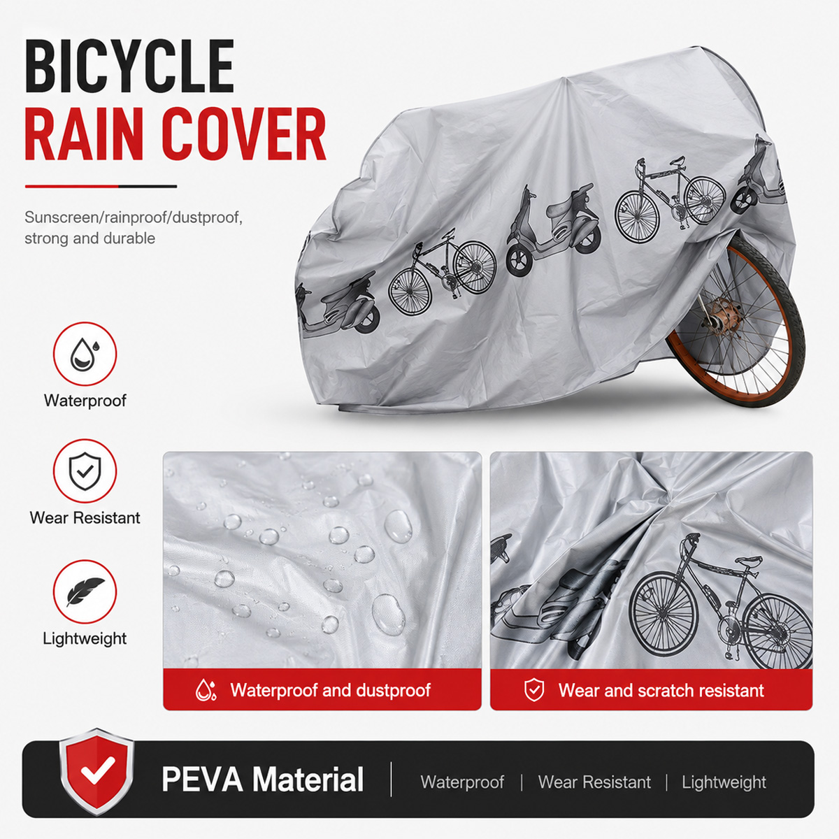PINMOAP 범용 자전거 레인 커버 방수 야외 자전거 - Cycling Gear Rain 리뷰 및 가격