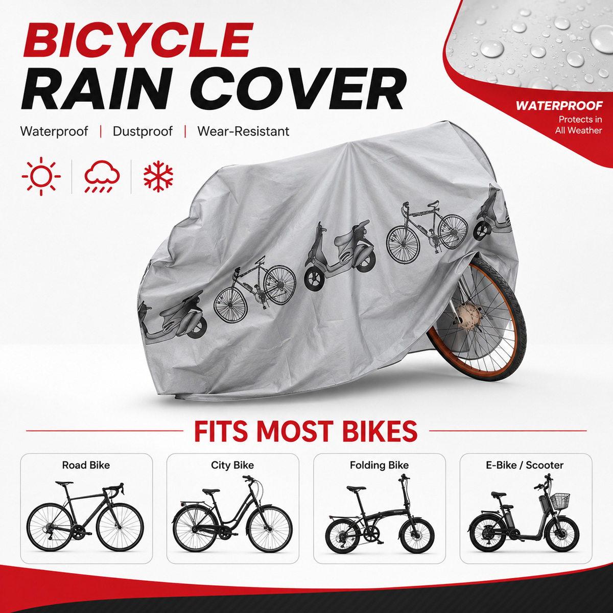 PINMOAP 범용 자전거 레인 커버 방수 야외 자전거 - Cycling Gear Rain 리뷰 및 가격