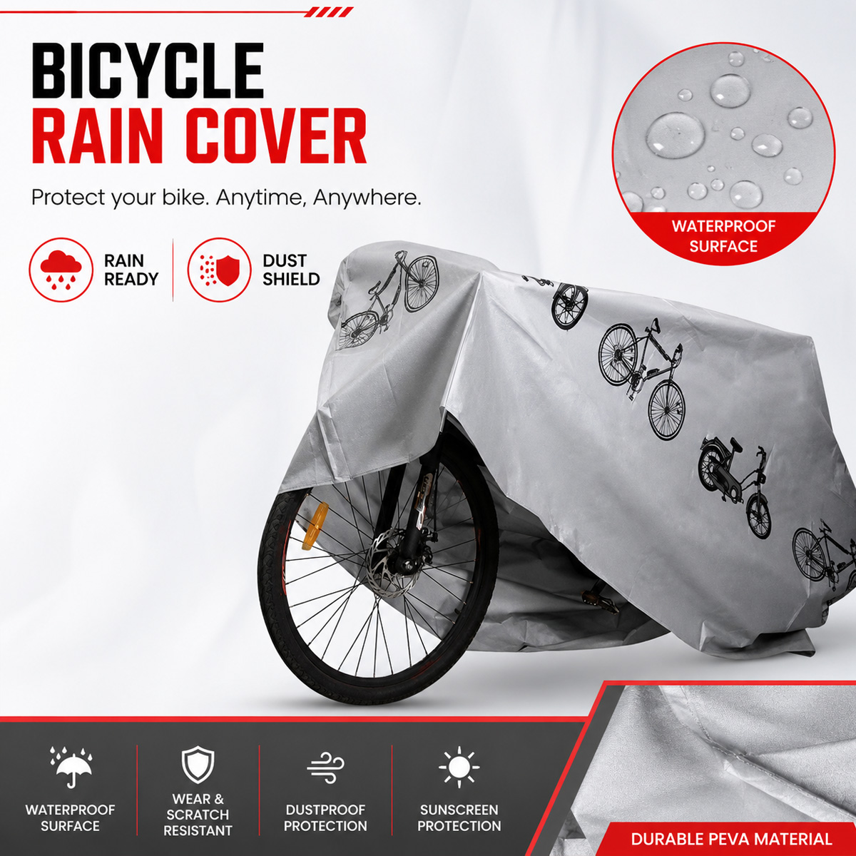 PINMOAP 범용 자전거 레인 커버 방수 야외 자전거 - Cycling Gear Rain 리뷰 및 가격