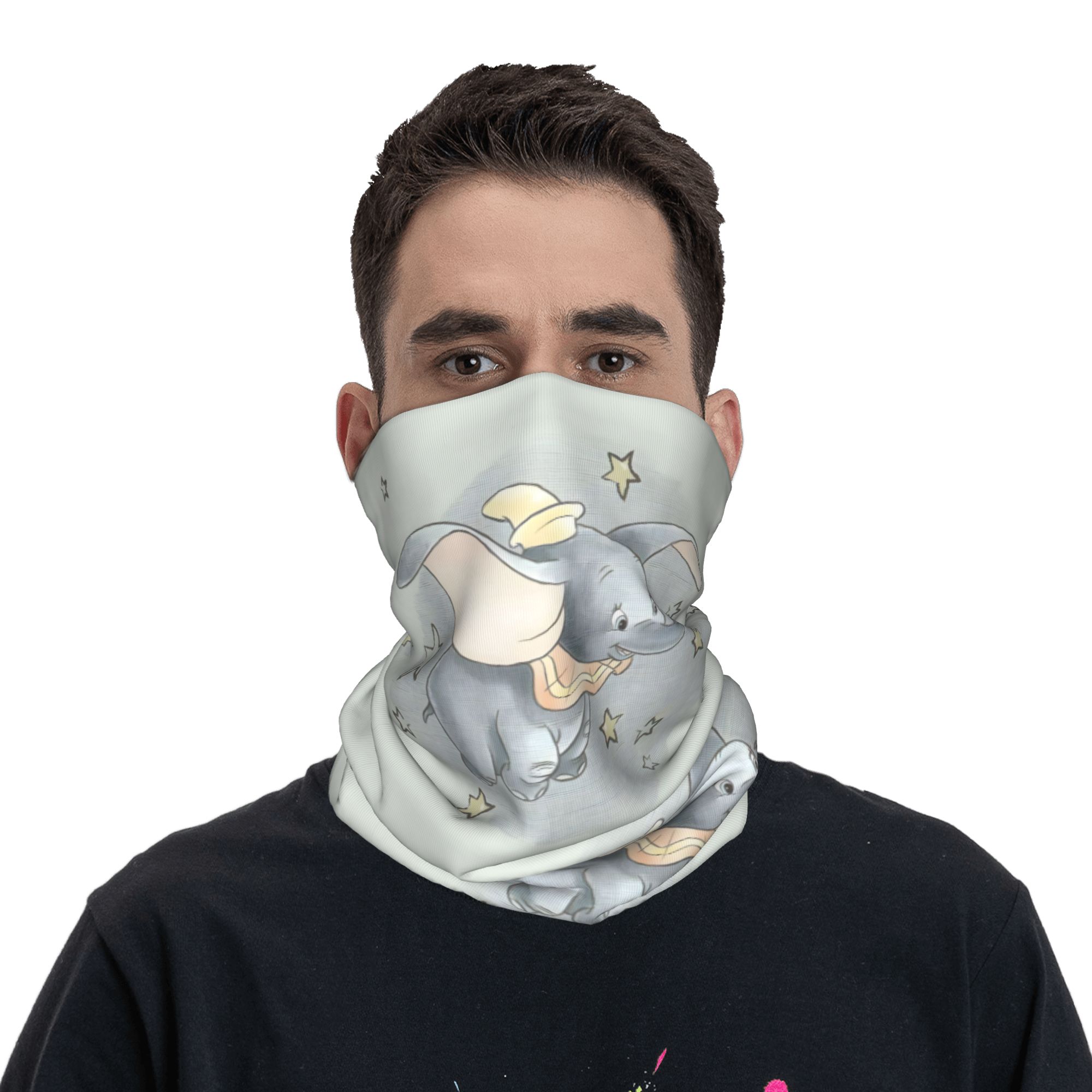 맞춤형 애니메이션 덤보 반다나 넥 게이터 (하이킹, 사 - Cycling Headwear 리뷰 및 가격