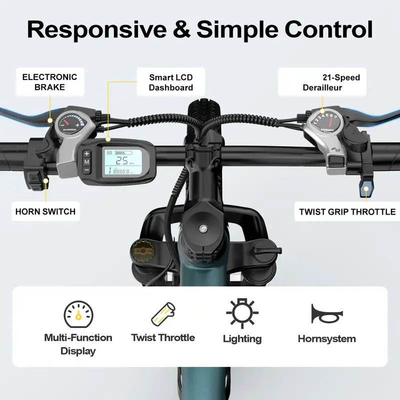 26인치 24인치 성인용 전기 산악 자전거, 1000W - Cycling Gear 리뷰 및 가격