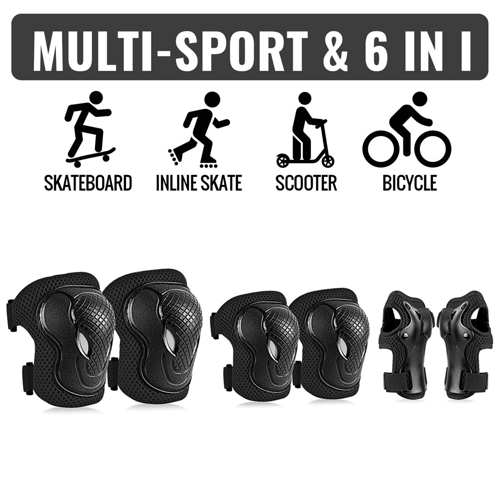 GOMOREON 6 개/대 어린이 안전 무릎 패드 팔꿈 - Cycling Safety Gear For Kids 리뷰 및 가격