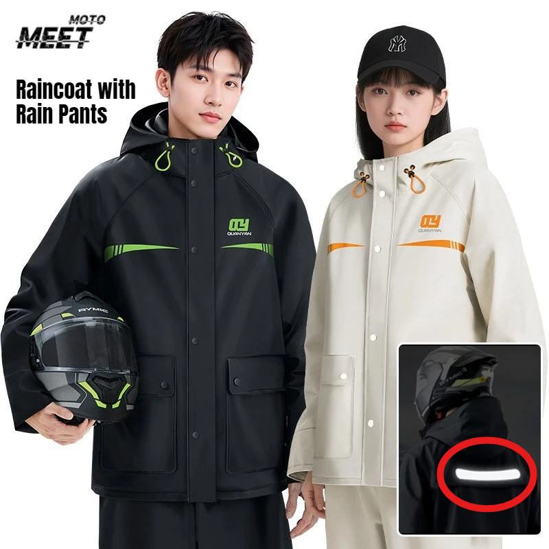 방수 레인코트와 레인 팬츠 세트, 성인용 PVC 레인  - Cycling Gear Rain 리뷰 및 가격