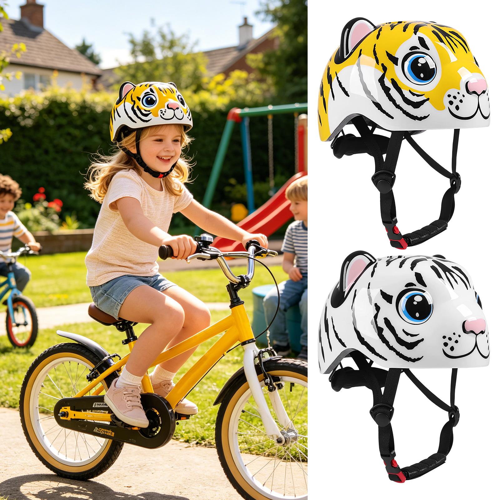 어린이 헬멧 호랑이 패턴 조정 가능한 안전 장비 어린이 - Cycling Safety Gear For Kids 리뷰 및 가격