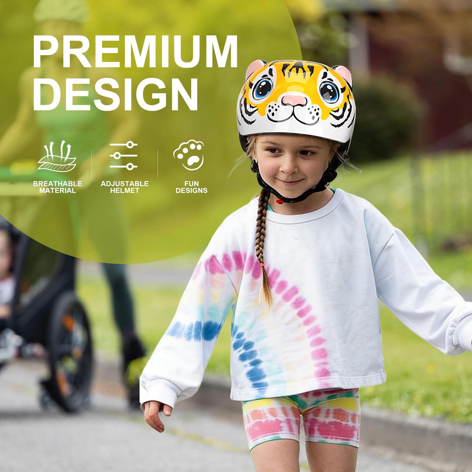 어린이 헬멧 호랑이 패턴 조정 가능한 안전 장비 어린이 - Cycling Safety Gear For Kids 리뷰 및 가격