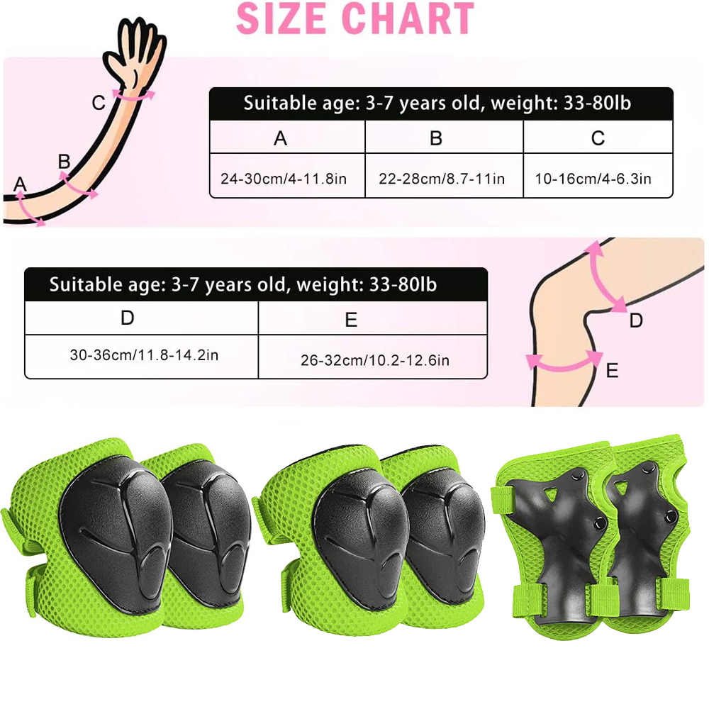 어린이 보호 기어 세트, 어린이 무릎 패드 팔꿈치 패드 - Cycling Safety Gear For Kids 리뷰 및 가격