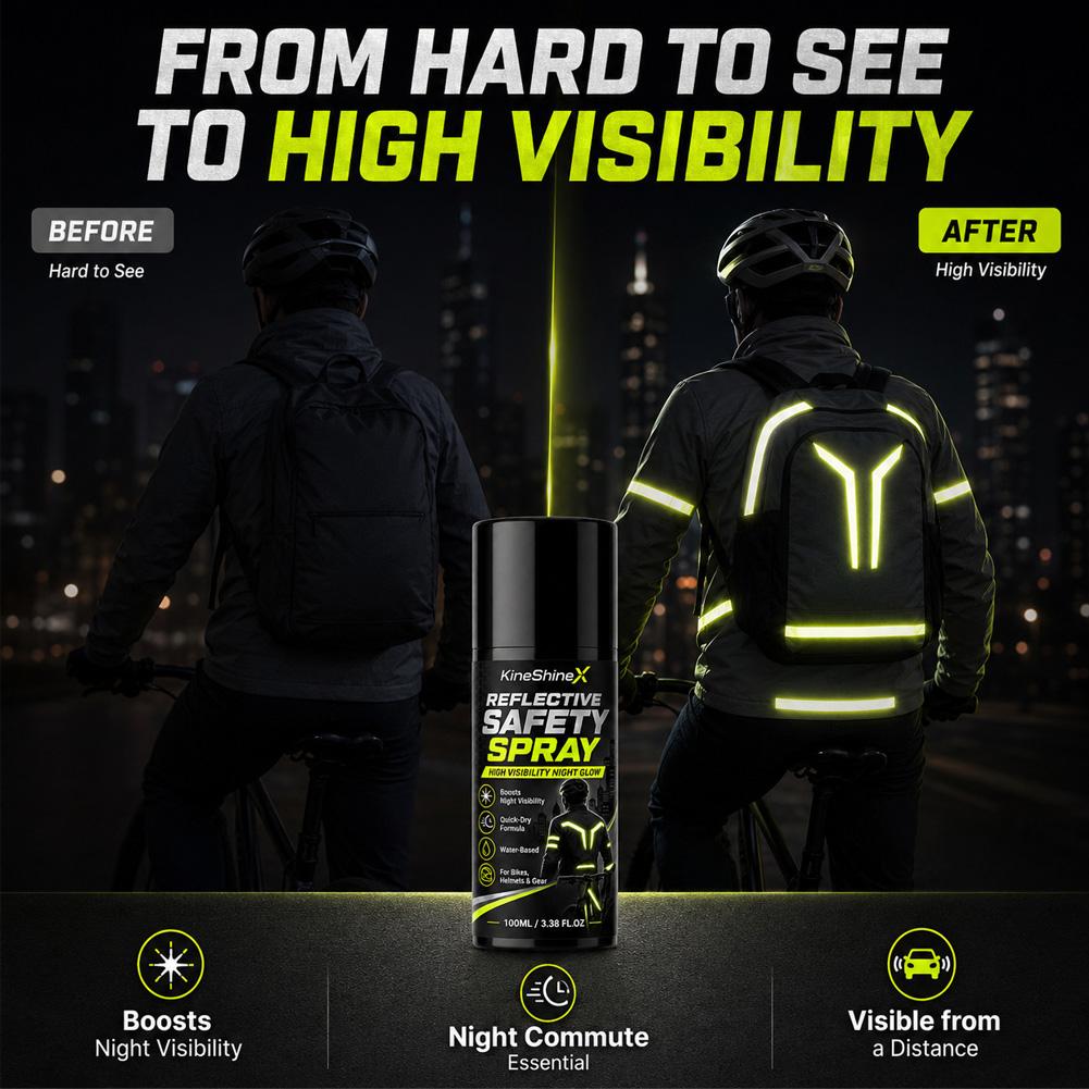야간 반사 안전 스프레이 고가시성 코팅 페인트 - 자전 - Cycling High Gear 리뷰 및 가격