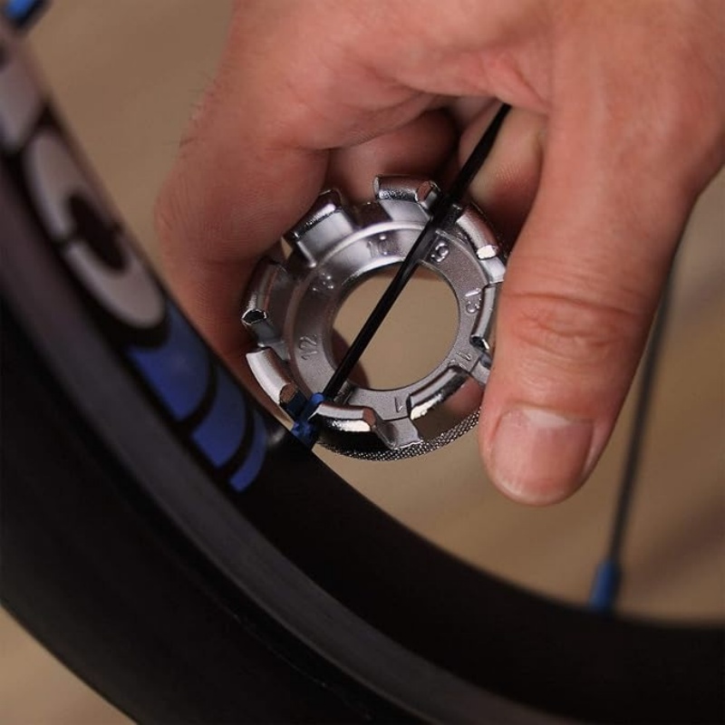 8 노치 크롬 몰리 스틸 스포크 렌치 휠 조정 도구 M - Cycling Gear And Accessories 리뷰 및 가격